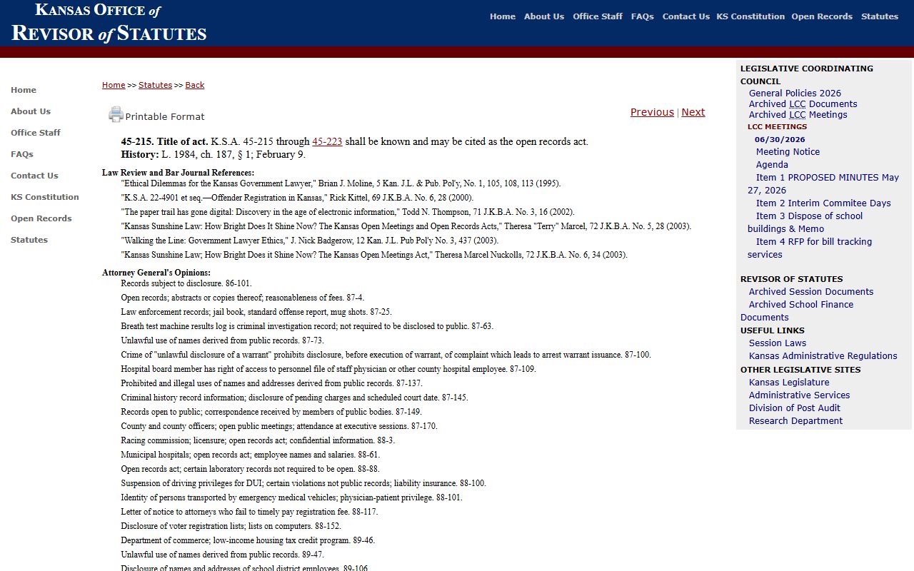 Bourbon County court records Kansas Supreme Court Rule 22 source