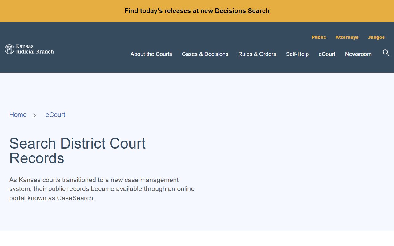 Bourbon County court records Kansas district court records access
